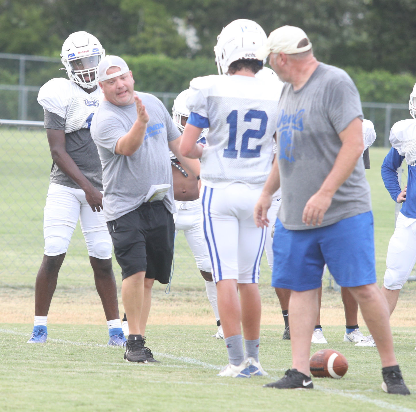 Blue Devils on first day in full pads